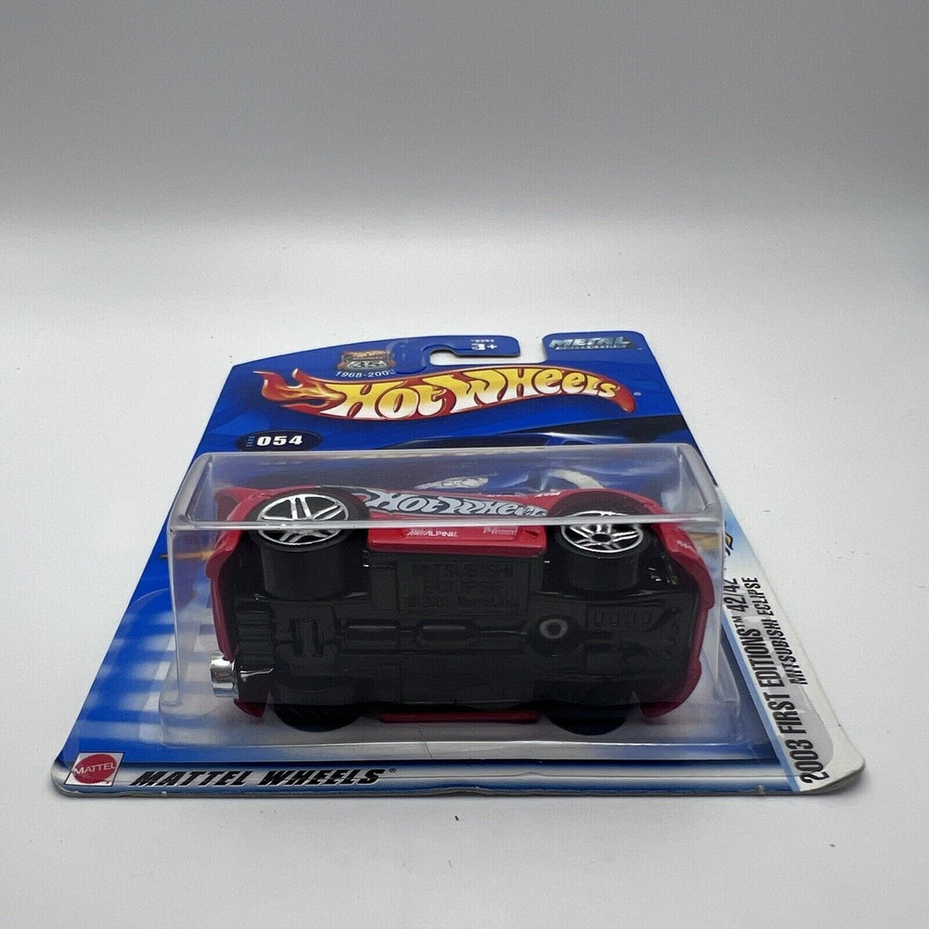 2003 Hot Wheels #54 First Editions 42/42 MITSUBISHI ECLIPSE Red w/Chrome Pr5 Sp