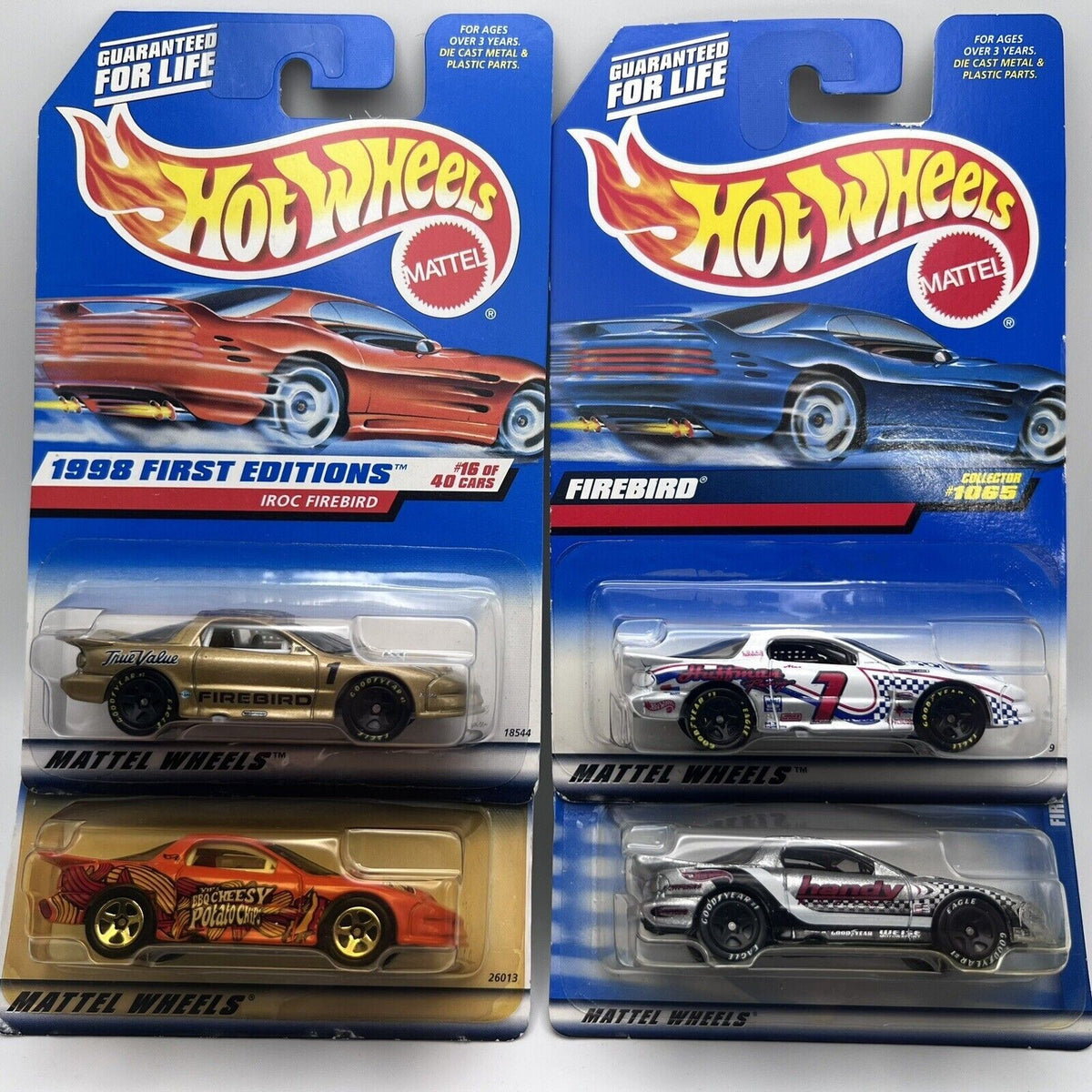 Hot Wheels Iroc Firebird Collector Lot Of 4 #653 #014 #1065 #121