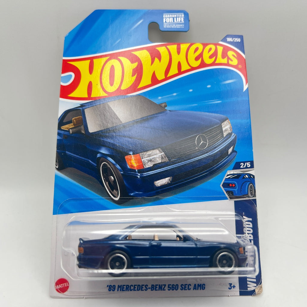 Hot Wheels '89 Mercedes-Benz 560 SEC AMG Lot of 3 Blue 186 Red 82 Black 150/250