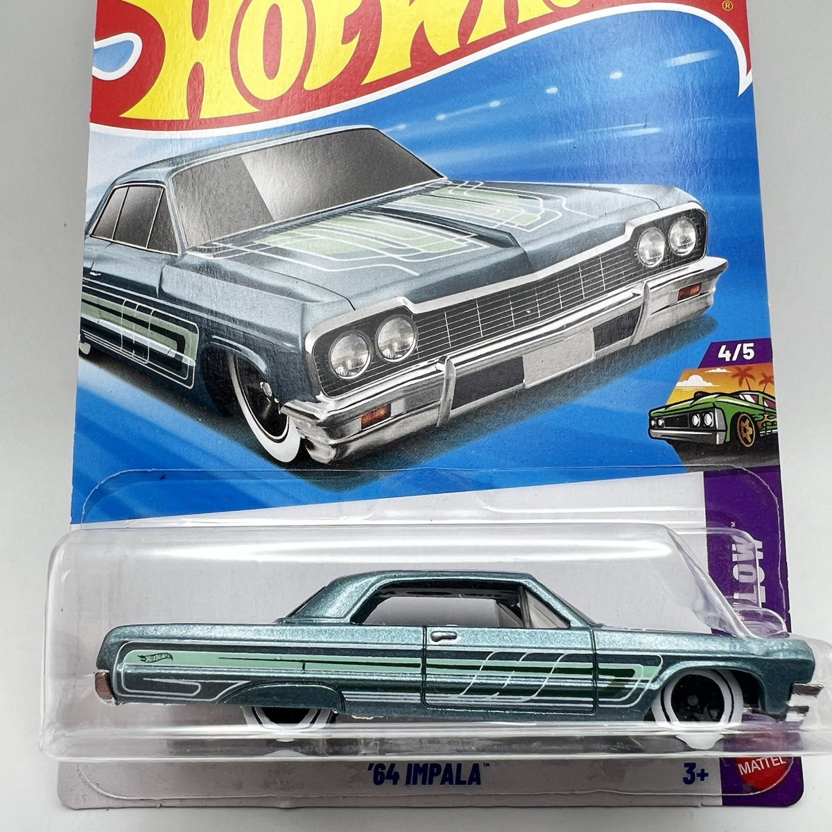 Hot Wheels 2026 HW Layin' Low '64 Impala Mint Green
