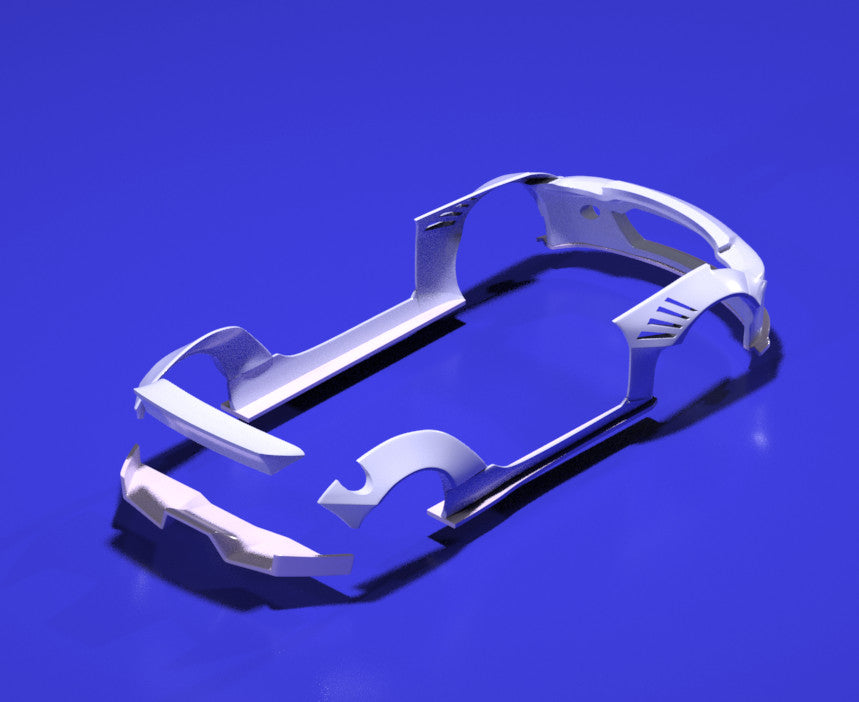 Rocket Bunny Style Wide Body Kit for Hot Wheels Nissan 350z - Resin - 3d Printed