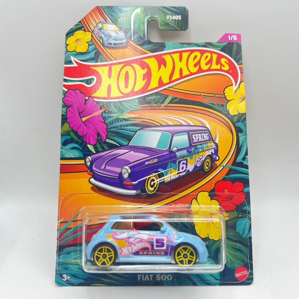 Hot Wheels Spring 2023 Complete Set of 5 Fiat 500 Escort Mini Subaru Squareback