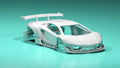 Hyper Dynamic Wide Body Kit for Hot Wheels Lamborghini Aventador - Resin
