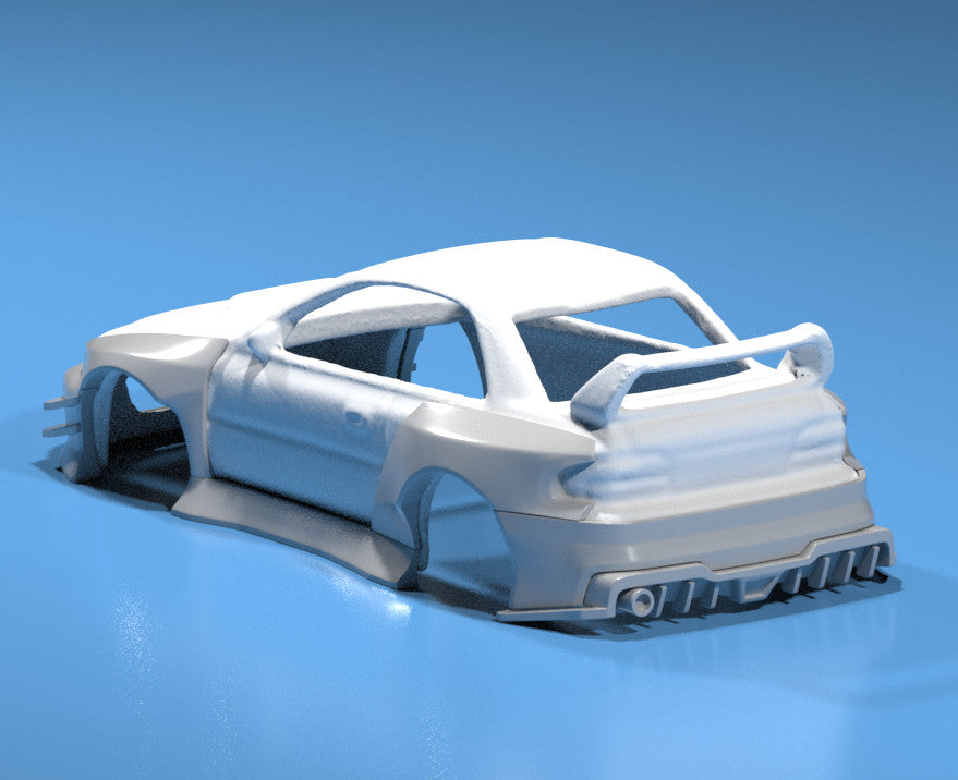 Wide Body Kit For Hot Wheels Subaru Impreza 22B - Resin - 3d Printed
