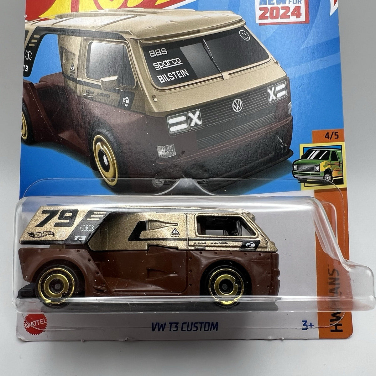 Hot Wheels VW T3 Custom Gold/Brown 227/250