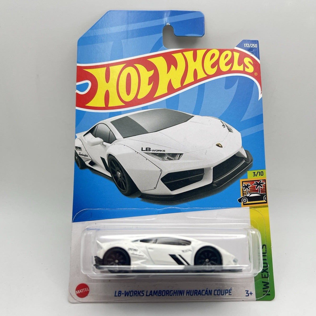 Hot Wheels HW Exotics 3/10 LB-Works Lamborghini Huracan Coupe 172/250 White