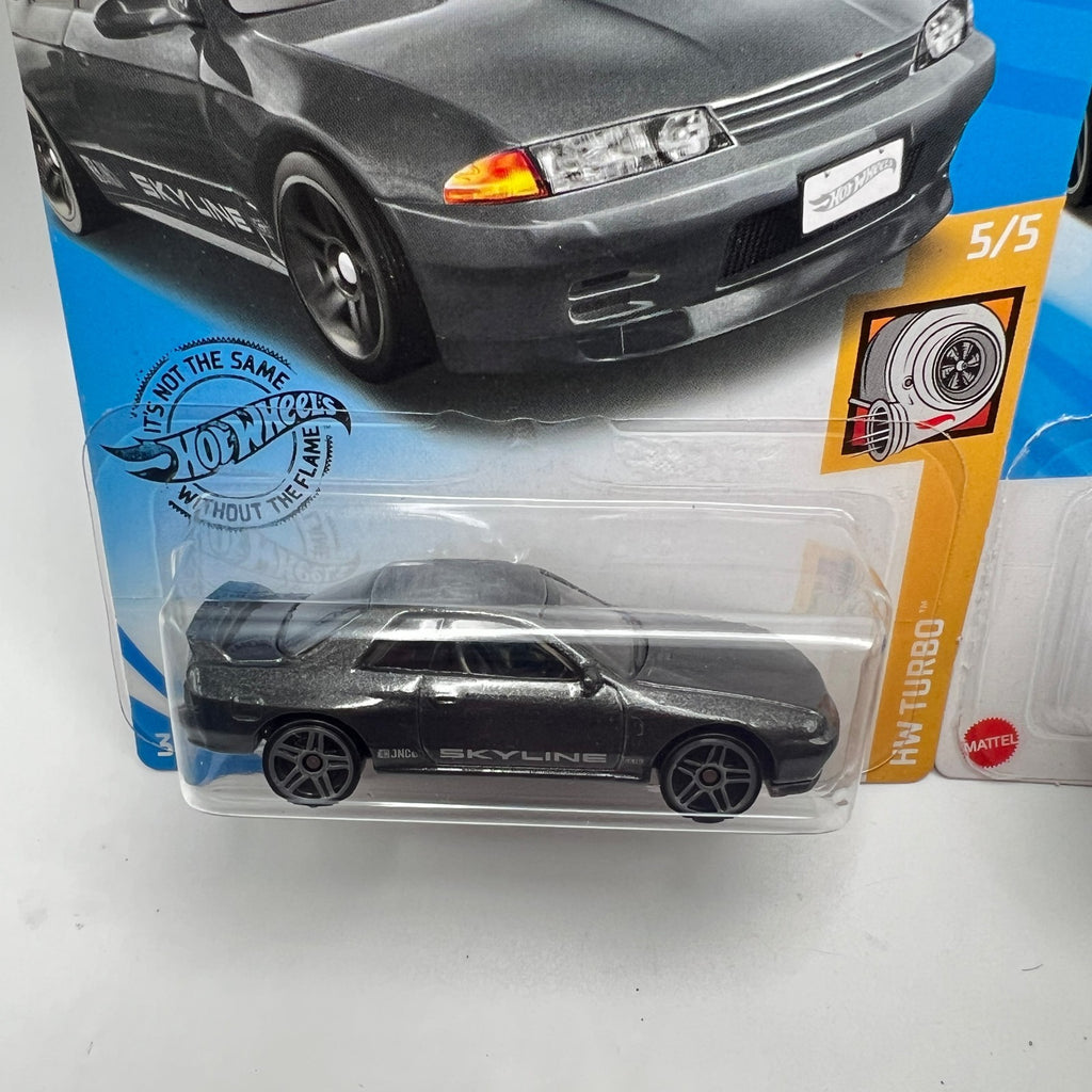 Hot Wheels Nissan Skyline GT-R BNR32 Lot of 2 Grey 2/250 + Black 4/250