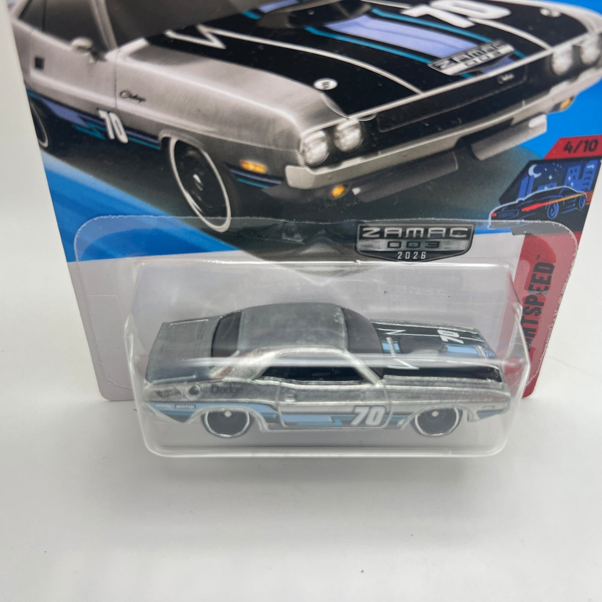Hot Wheels 70 Dodge Hemi Challenger 36/250 Nightspeed ZAMAC 003 1:64