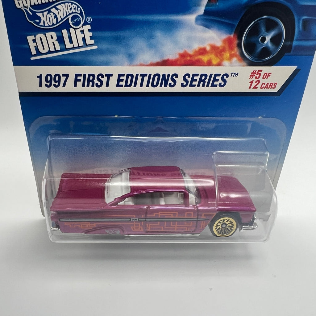 Hot Wheels 1997 First Editions '59 Chevy Impala Purple #517 5 of 12