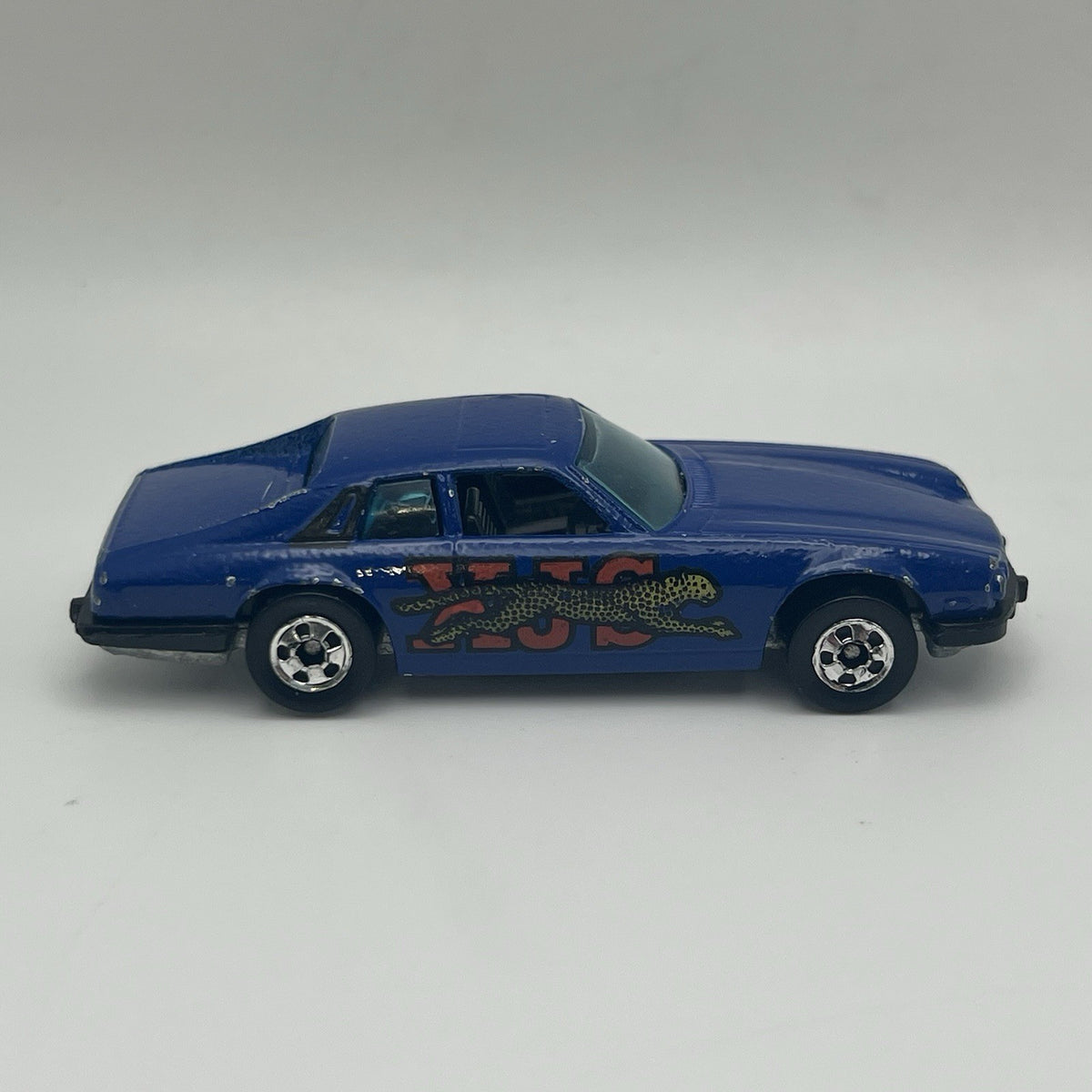 Vintage 1977 Hot Wheels Mattel Jaguar XJS Blue Die Cast Euro Car
