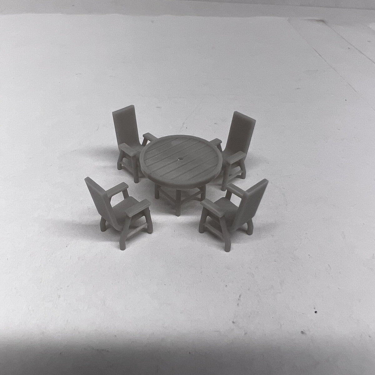 1/64 Diorama Patio Set W/Chairs For Hot Wheels, Matchbox, INNO64 Scale - S scale