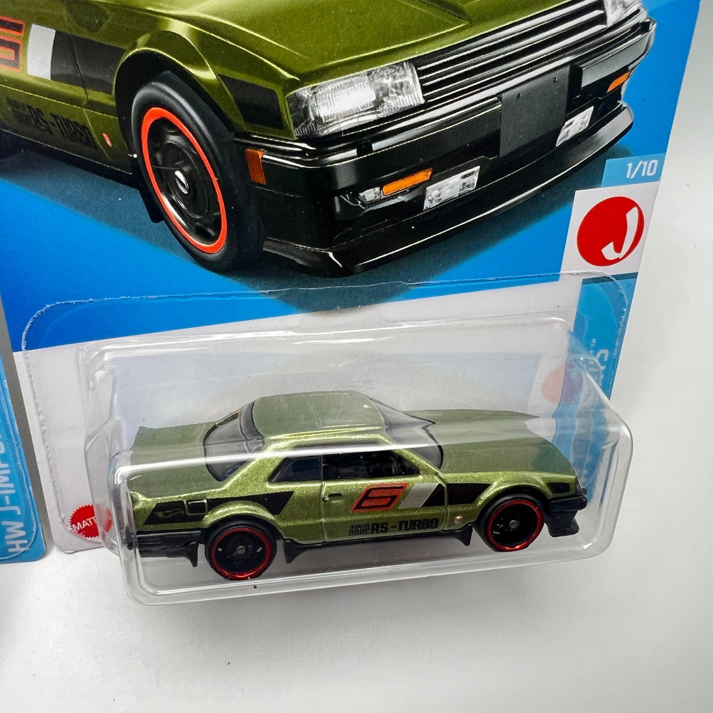 Hot Wheels Nissan Skyline RS KDR30 Lot of 2 Purple Green J-Imports