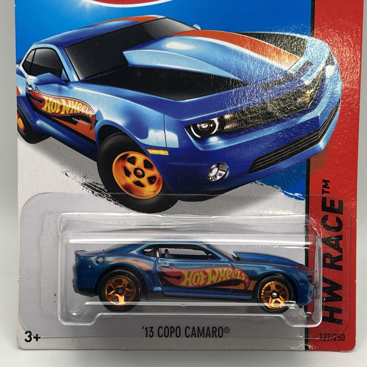 2015 Hot Wheels '13 COPO Camaro Blue - HW Race #127/250