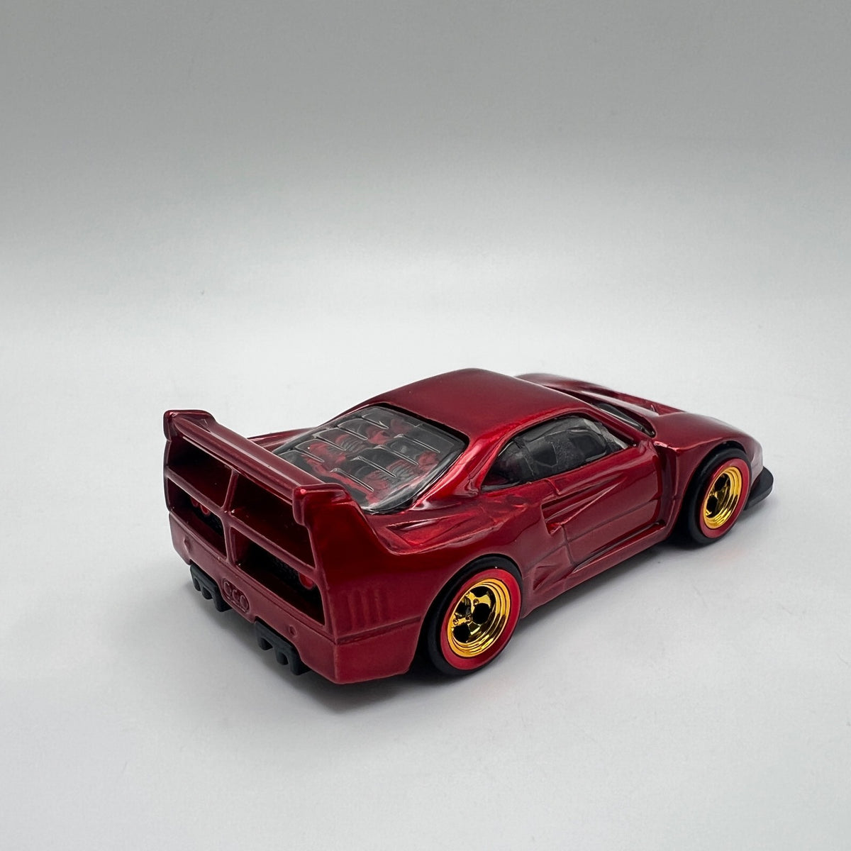 Custom Hot Wheels Ferrari F40 Competizione Red Painted Detailed LOOSE 1/64