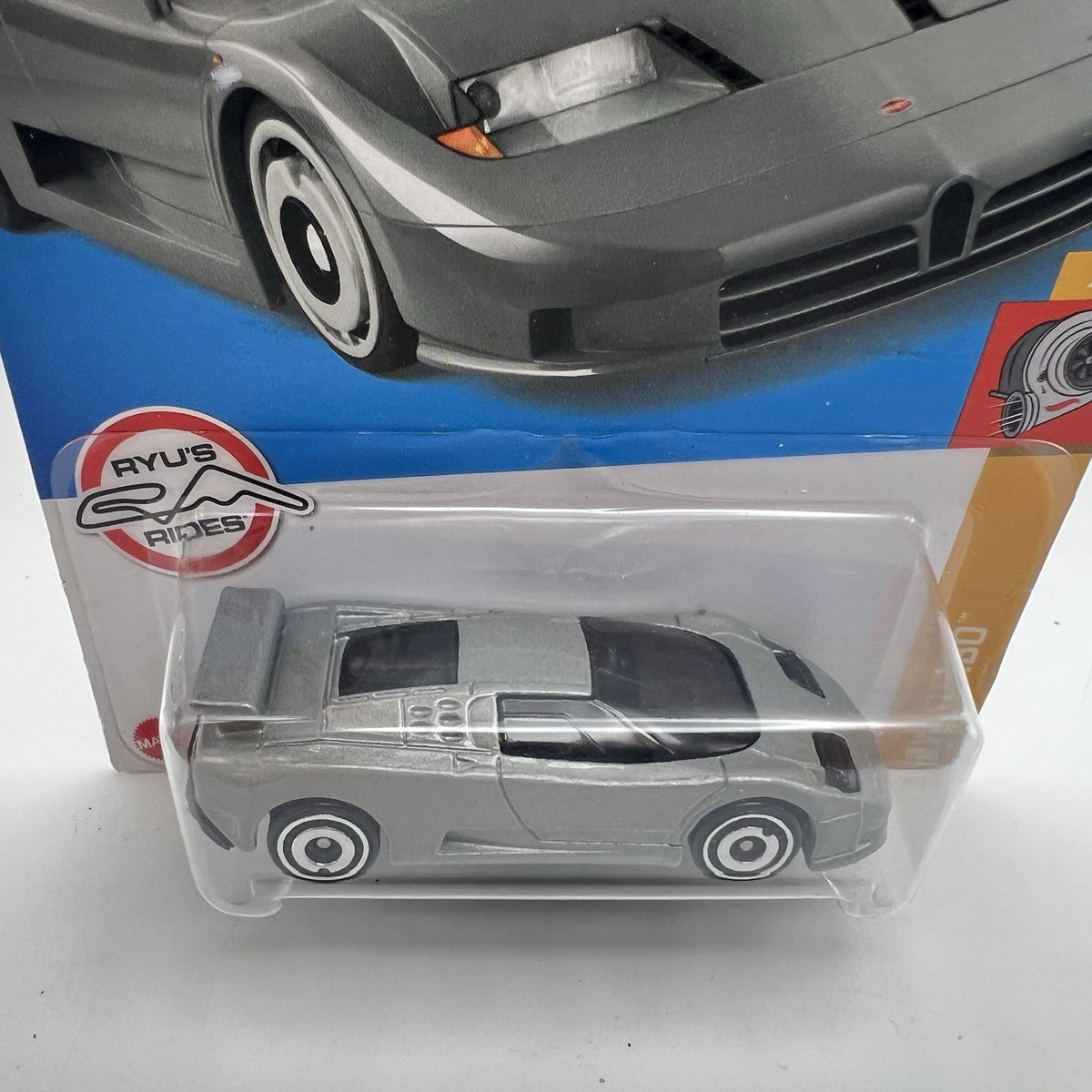 Hot Wheels gray 94 Bugatti EB110 SS “HW Turbo" 5/10 - 65/250 Diecast 1:64