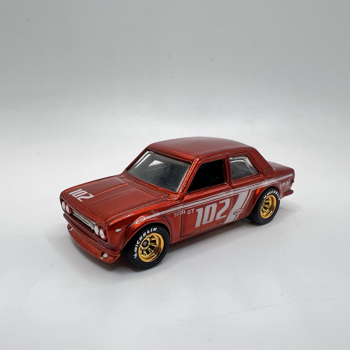 Hot Wheels '71 DATSUN 510 ALL CUSTOM! Full Paint And Real Riders