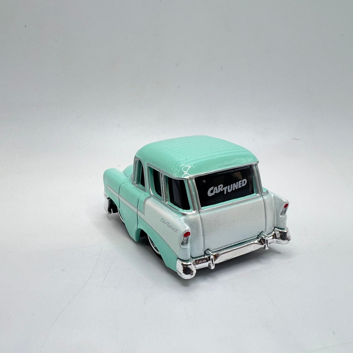 Car Tuned MGA '56 Chevy Wagon Mint Green White Chibi LOOSE