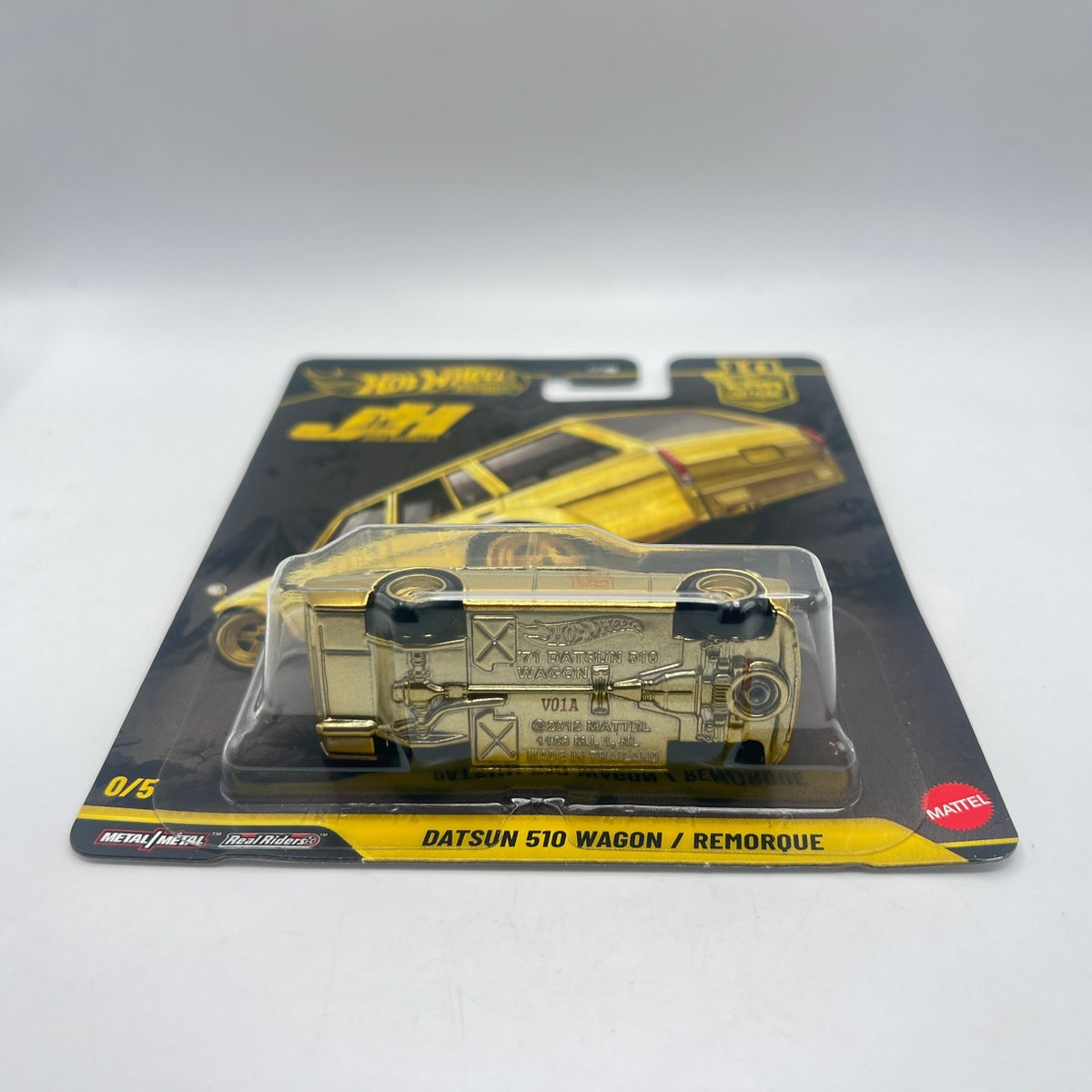 Hot Wheels Car Culture Japan Historics 5 Datsun 510 Wagon Gold Chase 0/5