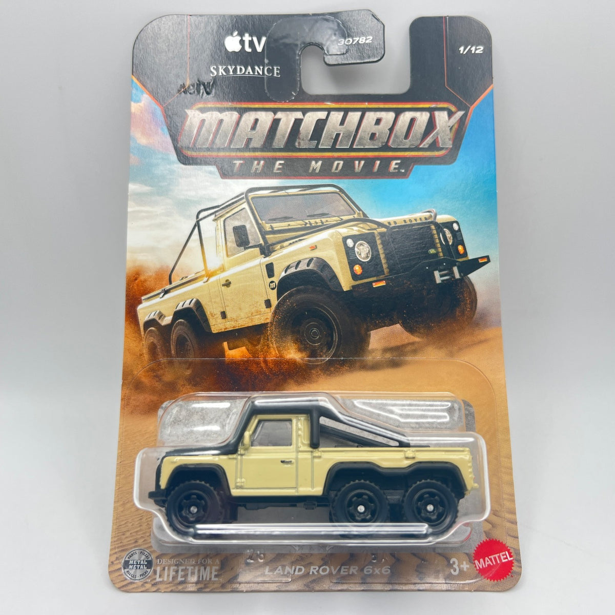 Matchbox The Movie Land Rover 6x6 Tan 1/12 2026 Apple TV Skydance