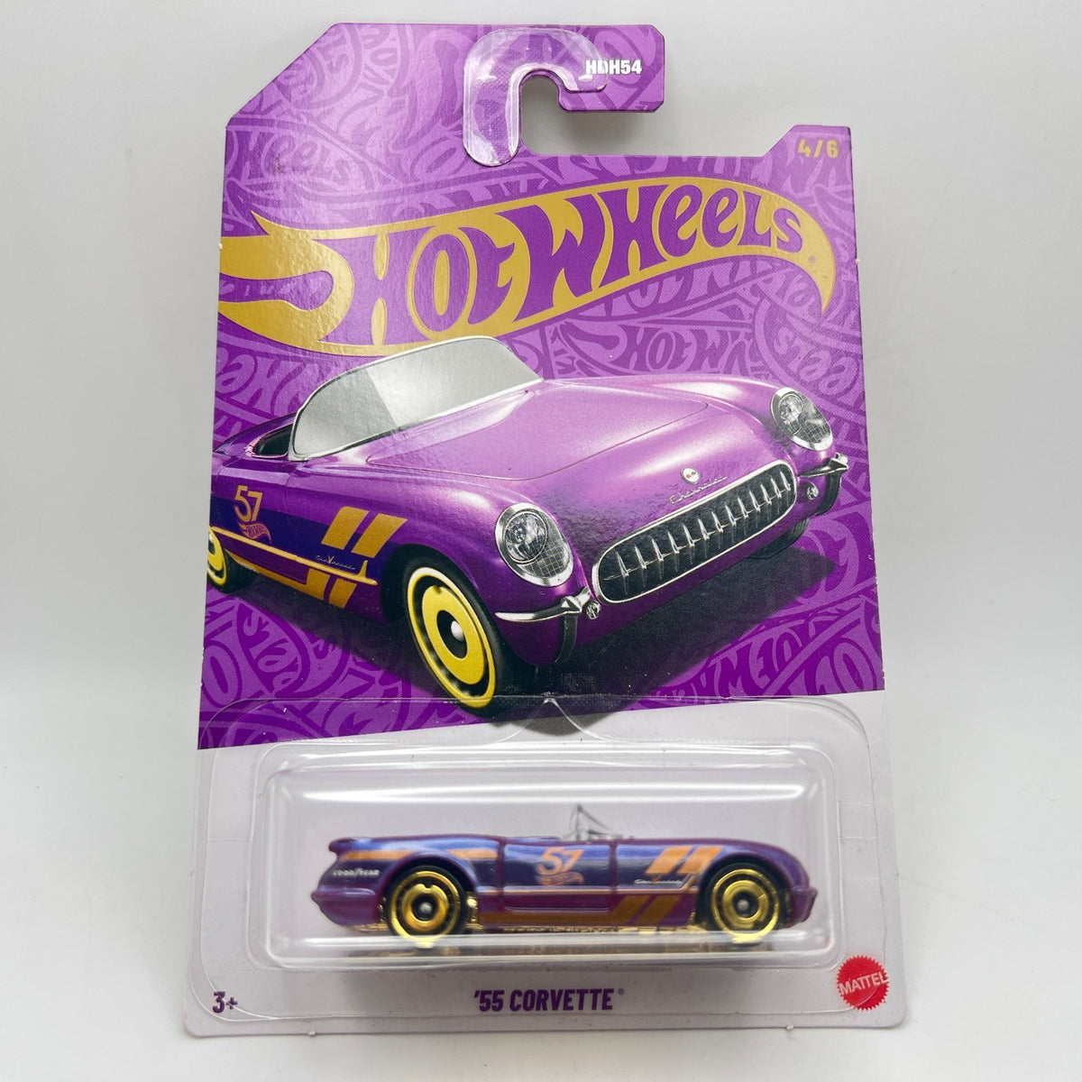 Hot Wheels '55 Corvette Purple 57th Anniversary 4/6 1:64 Diecast