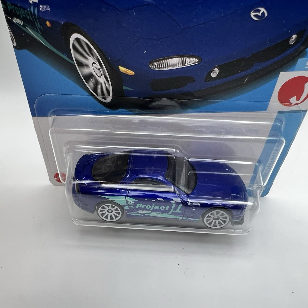 Hot Wheels 95 MAZDA RX-7 Blue J-Imports