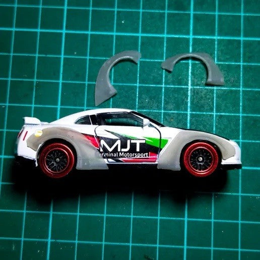 1/64 LB WALK Wide Body Fender KIT FOR Hot Wheels Nissan GT-R (R35) - 3d Printed