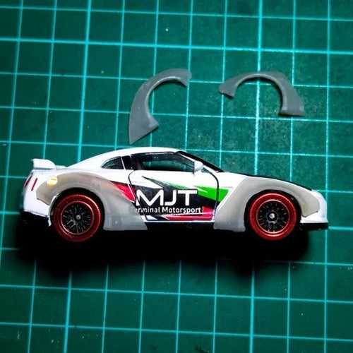 1/64 LB WALK Wide Body Fender KIT FOR Hot Wheels Nissan GT-R (R35) - 3d Printed
