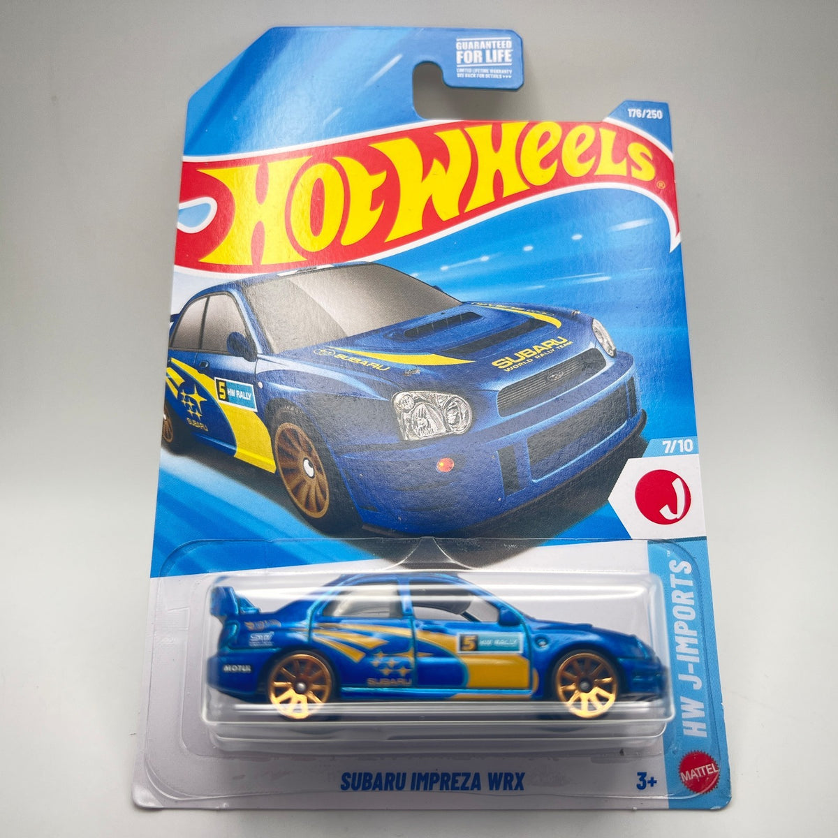 Hot Wheels Subaru Impreza WRX Blue Rally HW J-Imports 7/10 176/250 2026