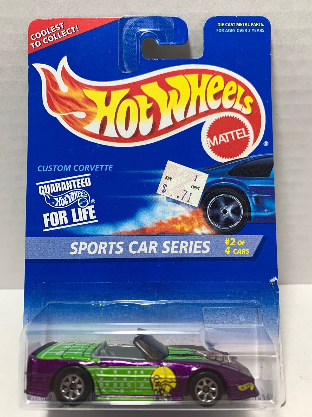 1995 Hot Wheels Sports Car Series Custom Corvette 405 #2 Of 4 Cars