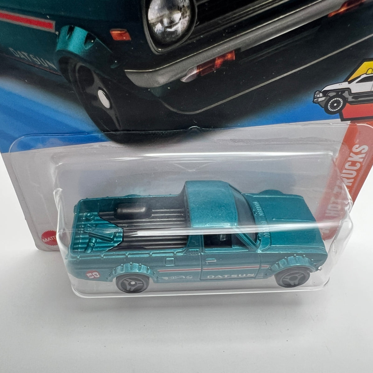 Hot Wheels 1975 Datsun Sunny Truck B120 93/250 Hot Trucks 6/10 Teal