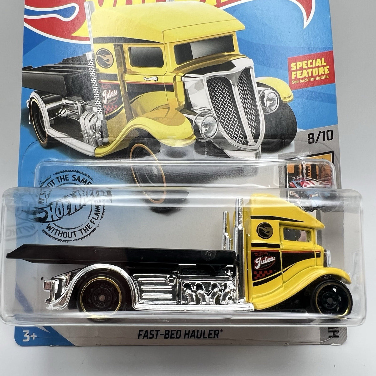 HOT WHEELS TREASURE HUNT 2019 FAST BED HAULER TOW TRUCK