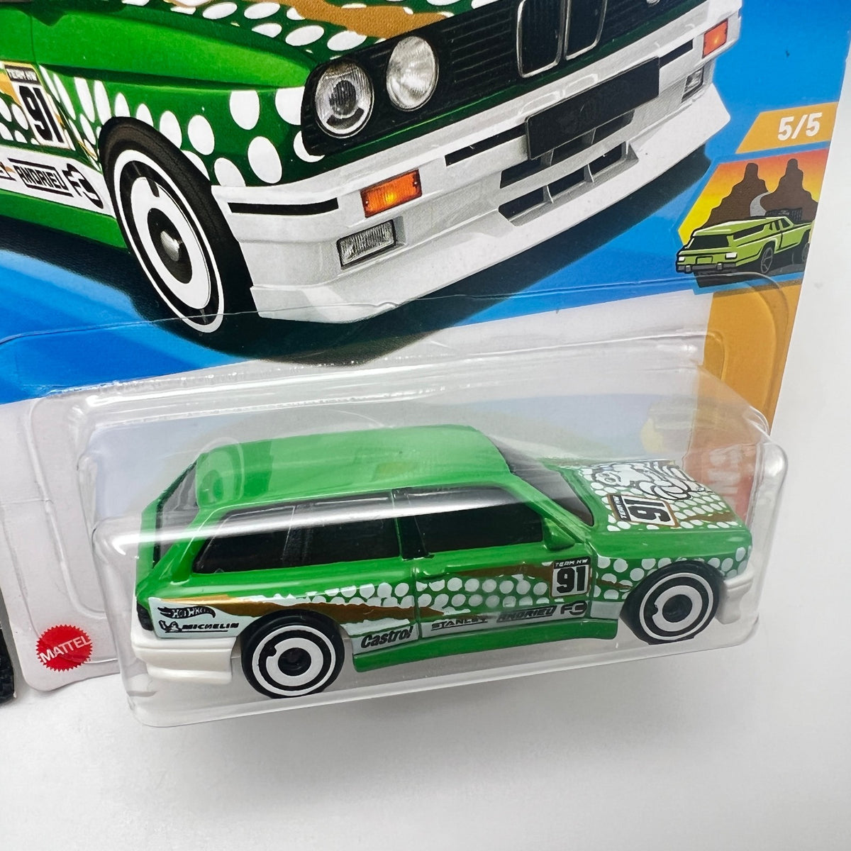 Hot Wheels BMW M3 Wagon Lot of 2 Blue 138/250 + Green 245/250 1:64