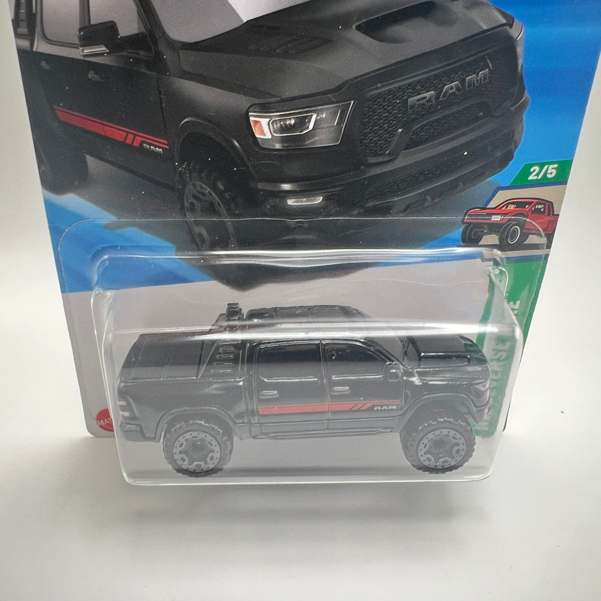 Hot Wheels 23 Ram 1500 Black 96/250 HW Reverse Rake 2/5