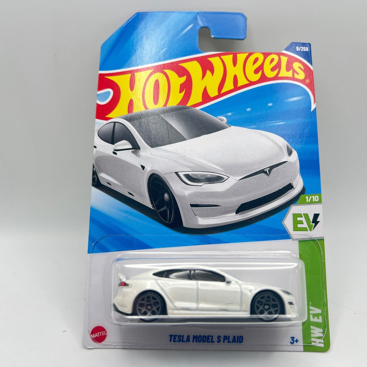 Hot Wheels HW EV Tesla Model S Plaid White 1/10 New 2025 9/250