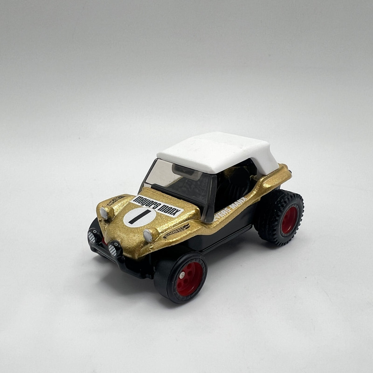 Hot Wheels Premium Meyers Manx Gold White Top #1 Real Riders LOOSE 1/64