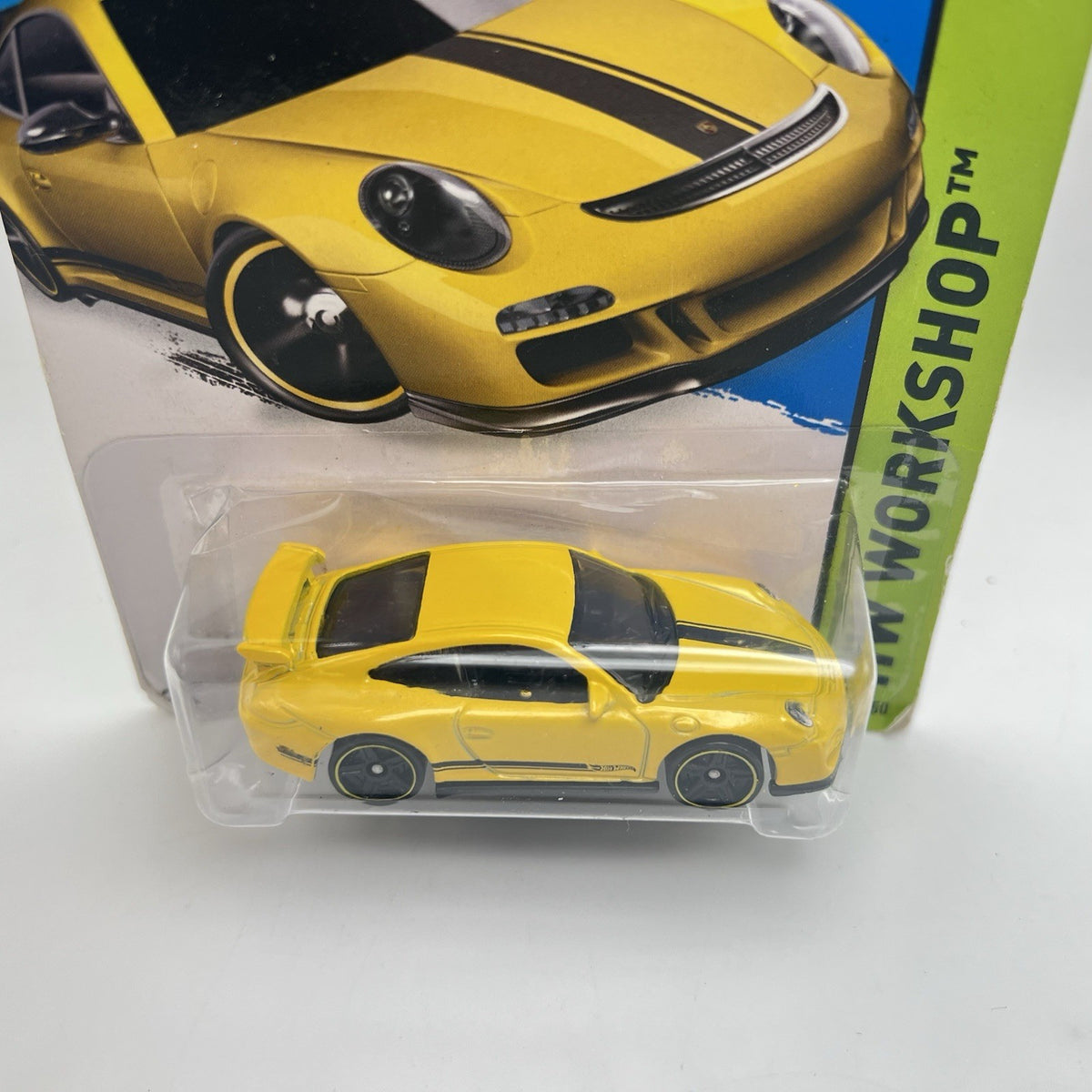 Hot Wheels Yellow Porsche 911 GT3 RS HW Workshop Night Burnerz