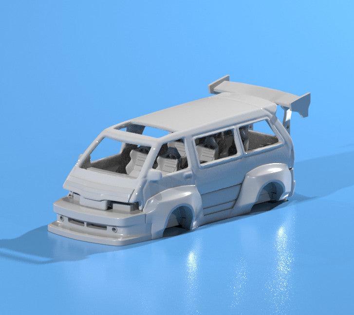 Wide Body Kit for Hot Wheels Toyota Van – Resin - 3d Printed