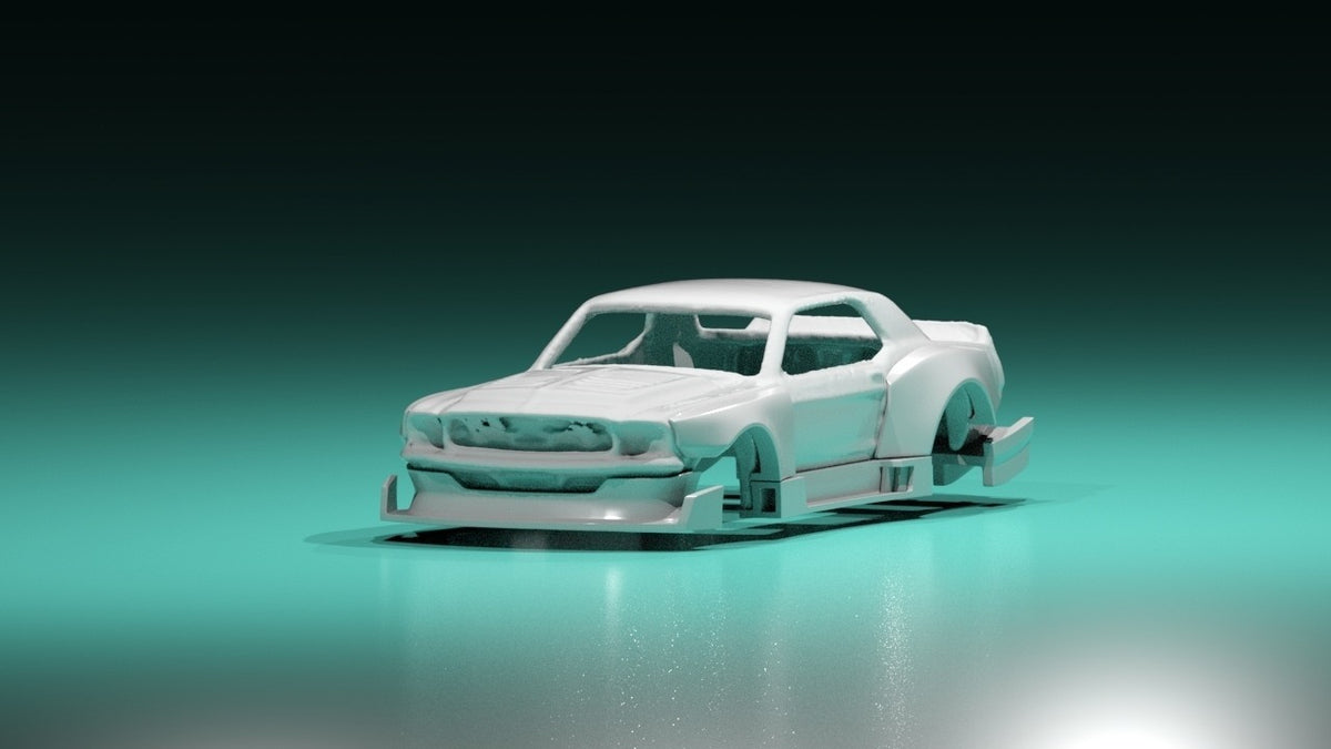 Night Fury Wide Body Kit for Hot Wheels 67 Ford Mustang GT  - Resin - 3d Printed
