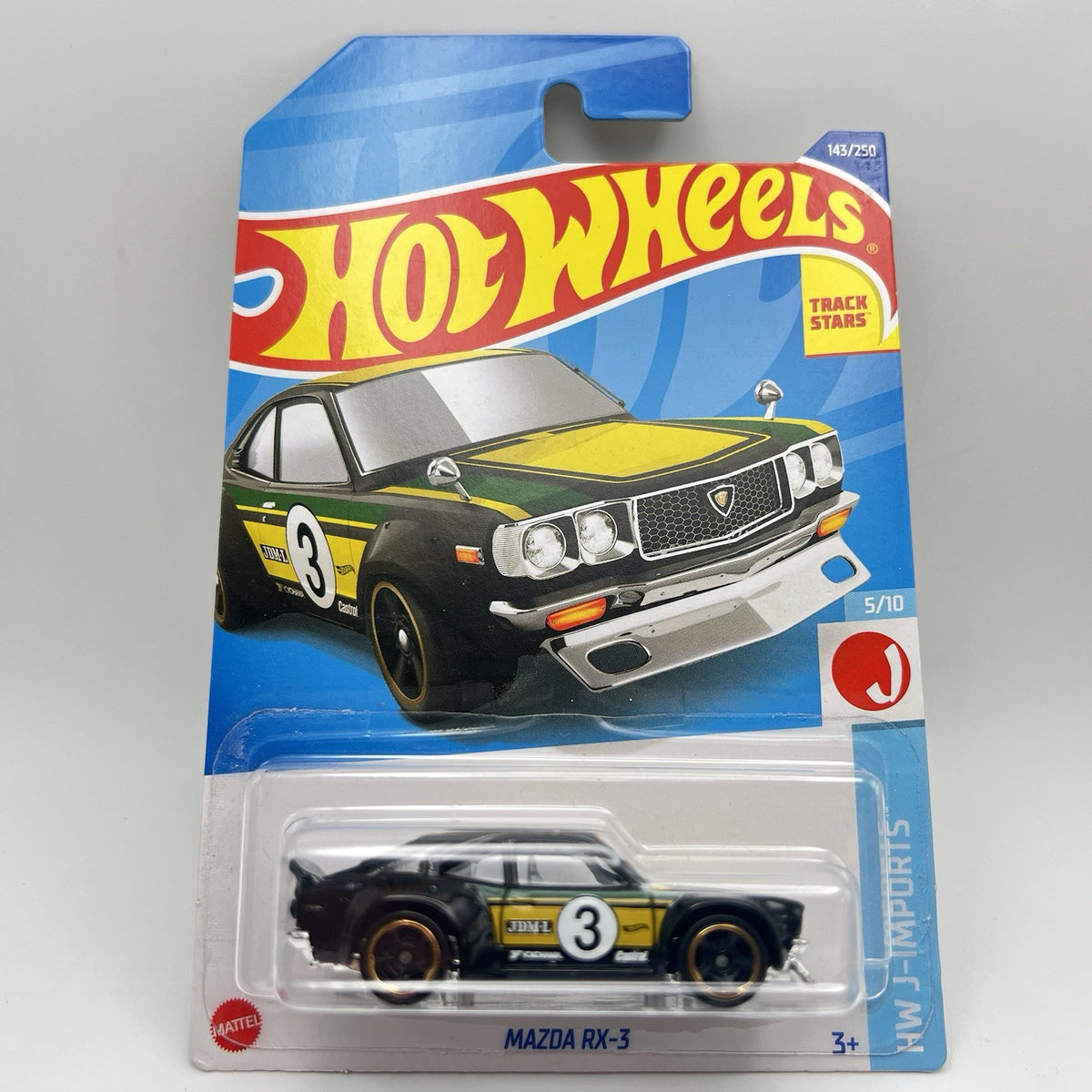 2022 Hot Wheels #143 Green Mazda RX-3 HW J-Imports HTF