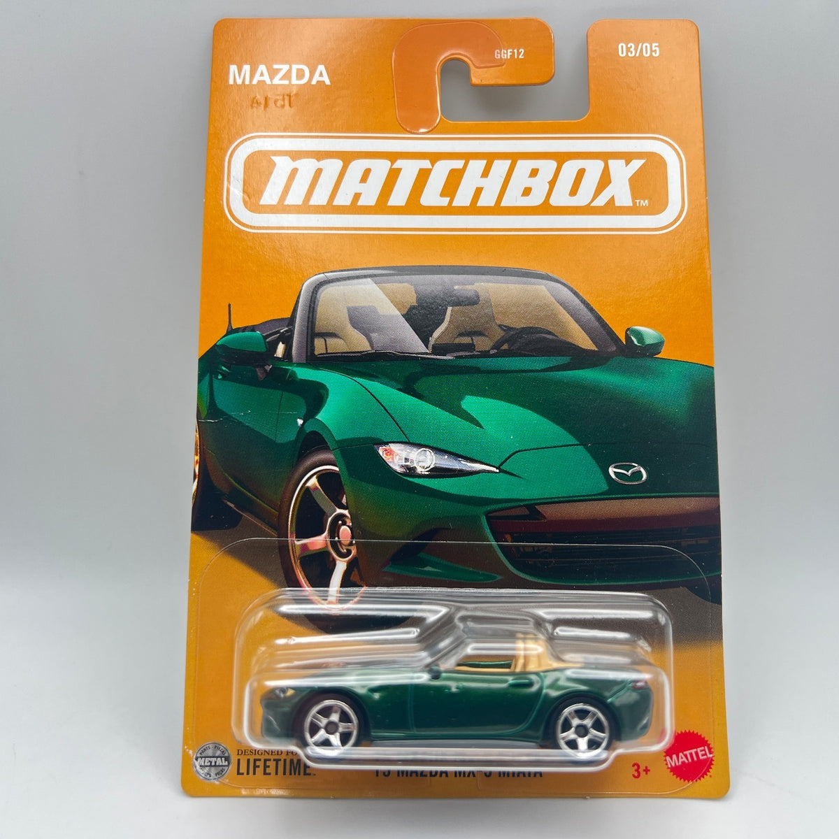 Matchbox '15 Mazda MX-5 Miata Green Mazda 03/05 The Vault