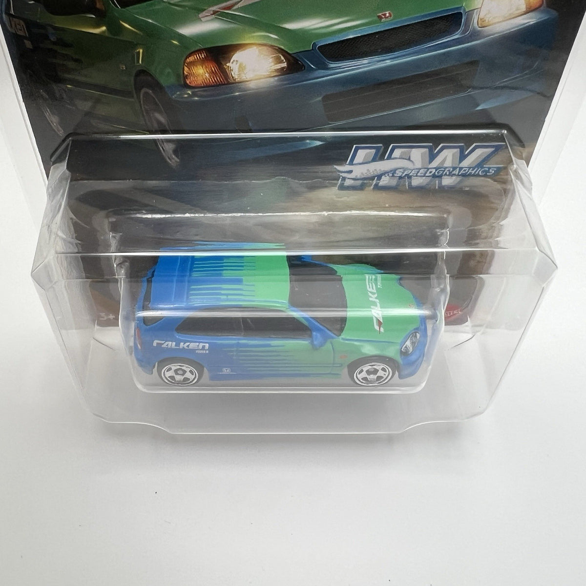 HOT WHEELS SPEED GRAPHICS 1/5 '99 HONDA CIVIC TYPE R (EK9) FREE PROTECTOR