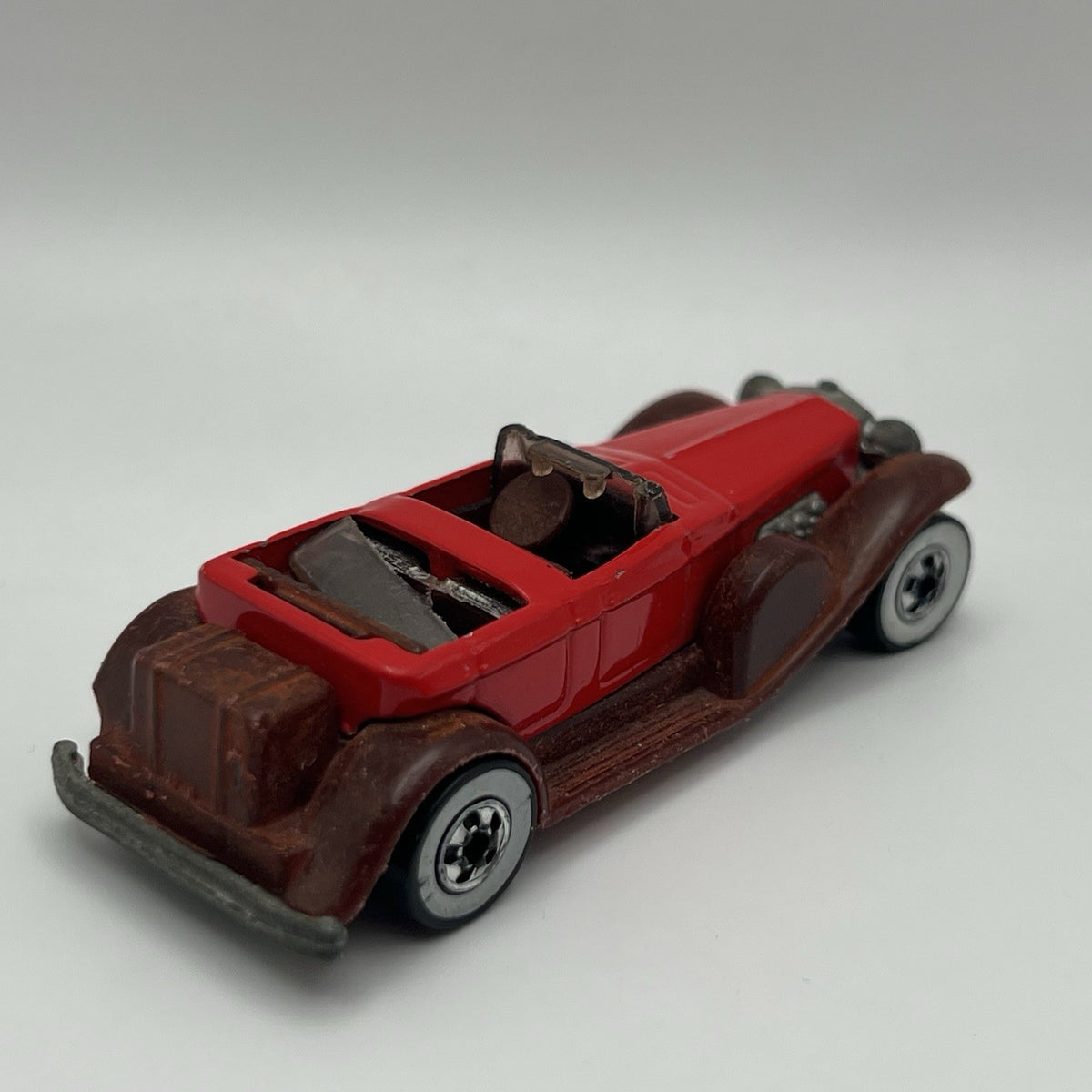 Vintage 1976 Hot Wheels ‘31 Doozie, Red/Burgundy White Walls No Top