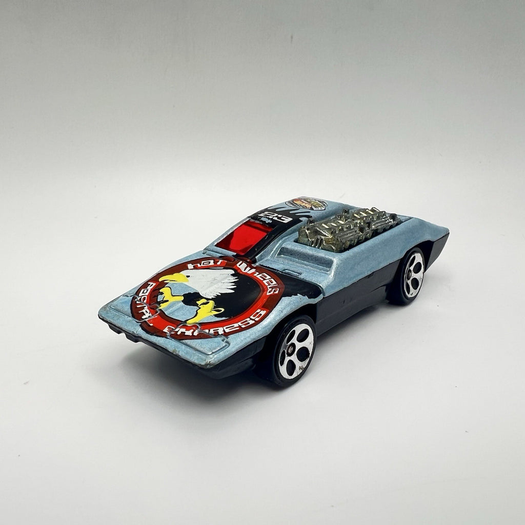 Vintage Hot Wheels Side Kick Postal Express 1970 Silver Blue Diecast