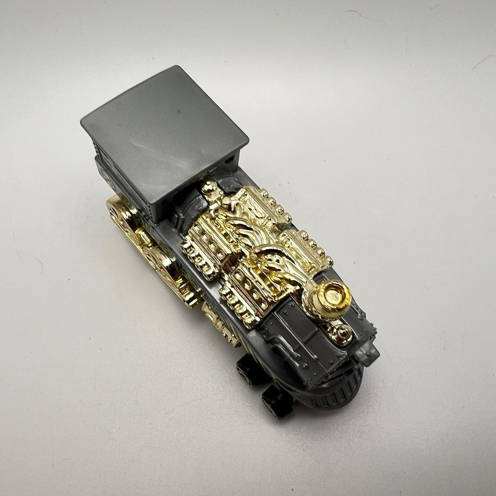 Hot Wheels Rail Rodder Engine 5 Gray Gold Graffiti Steam Train 1/64