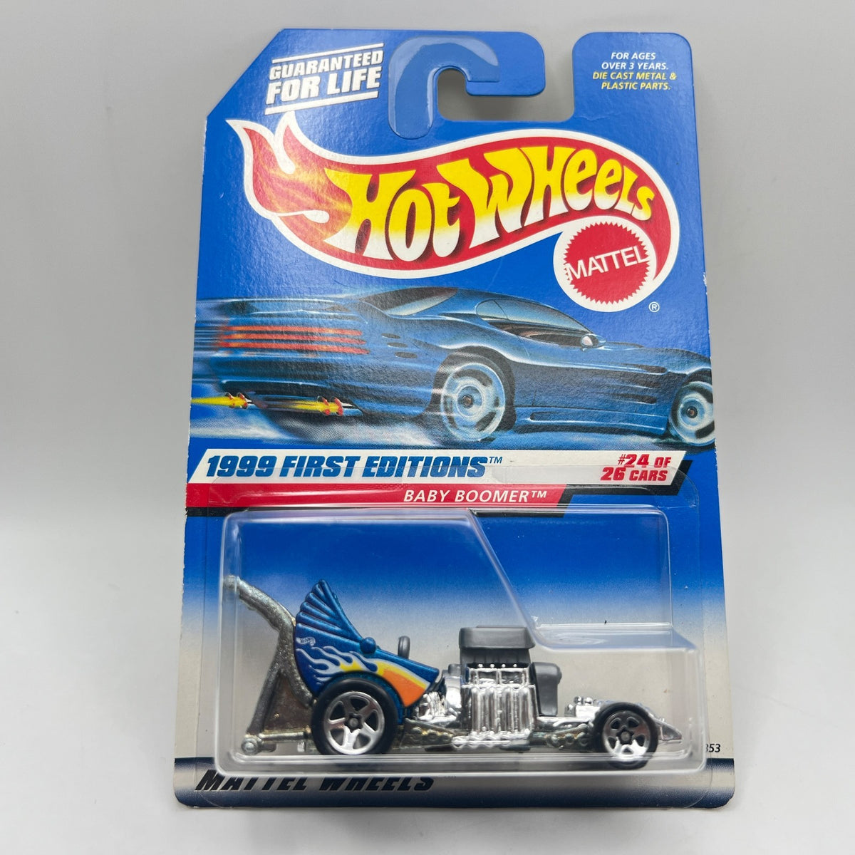 Hot Wheels Baby Boomer Blue 1999 First Editions 24/26 Collector 680 1:64