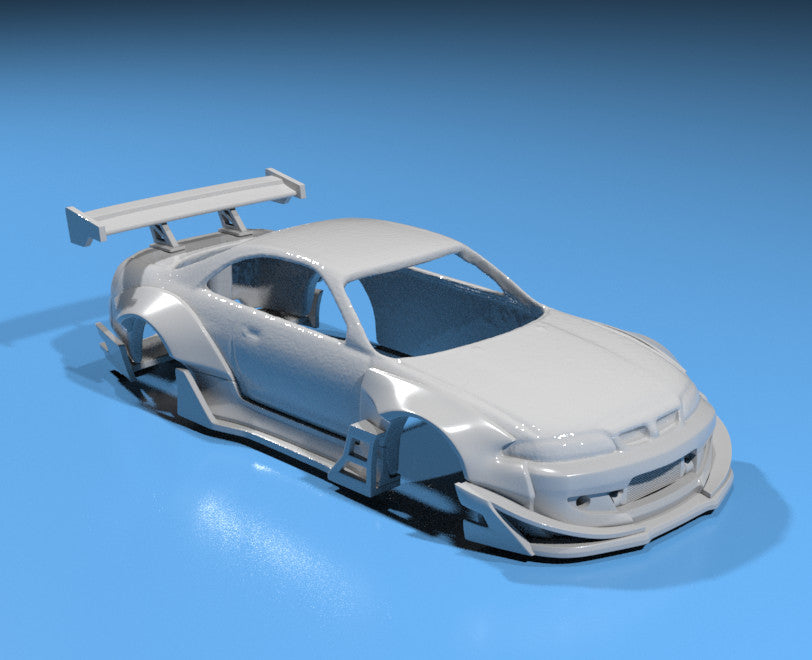 RB Style Wide Body Kit for Hot Wheels Nissan Skyline R33 - Resin - 3d Printed