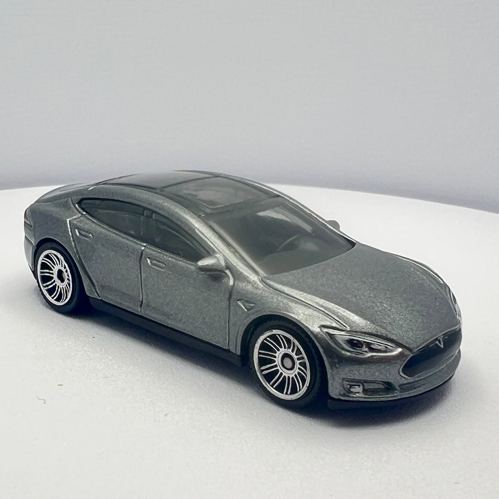 Matchbox Tesla Model S Gray Metallic LOOSE 1/64