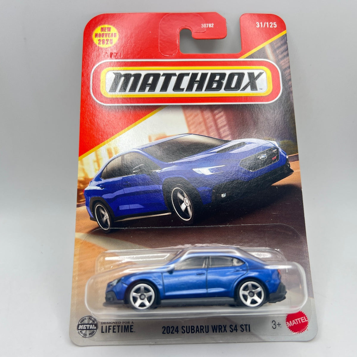 Matchbox 2024 Subaru WRX S4 STI 31/125 Blue New 2025 1:64 Diecast