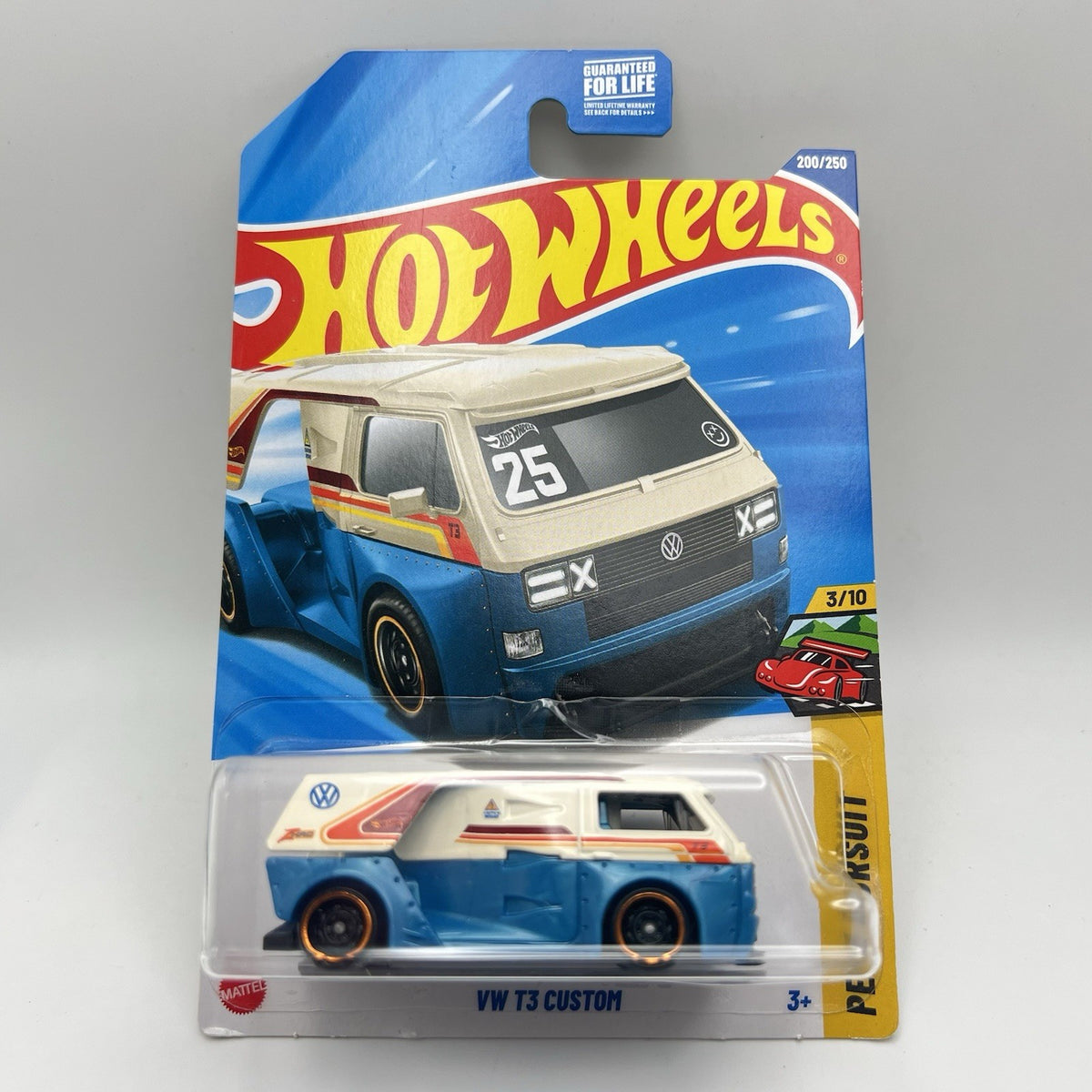 LOT OF 3 - 2024 & 2025 HOT WHEELS VOLKSWAGEN VW T3 CUSTOM COLOR VARIANTS
