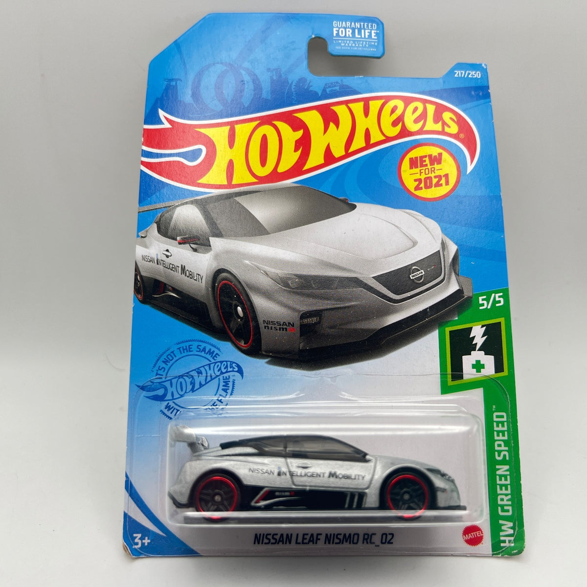 Hot Wheels Nissan Leaf Nismo RC_02 Silver 217/250 HW Green Speed 5/5 1:64